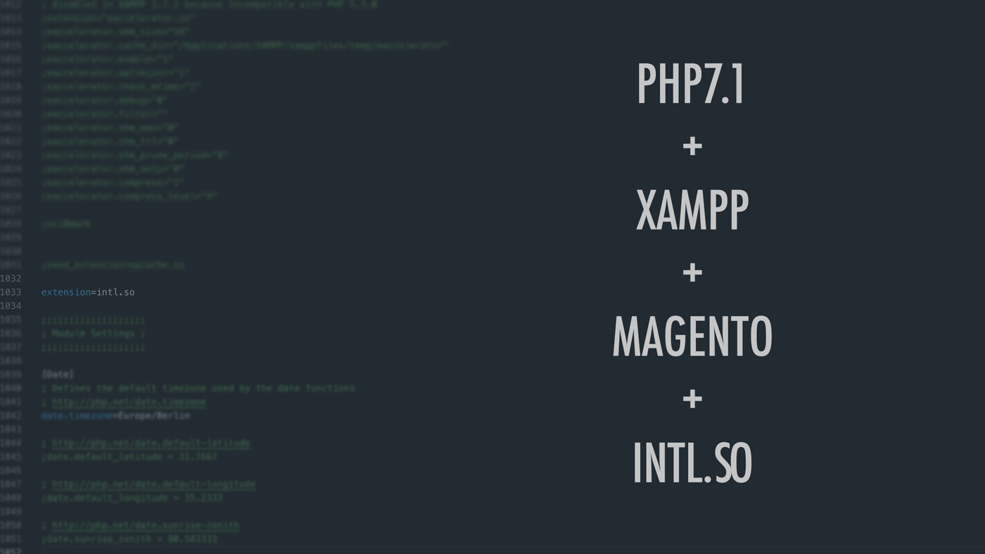 Install intl PHP extension for XAMPP and Magento for MacOS Mojave